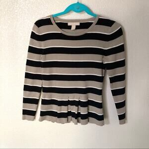 Fit and Flare Stripe Sweater BR Size Small